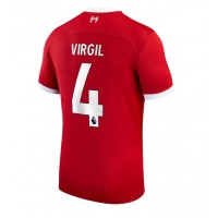 Pánský Fotbalový dres Liverpool Virgil van Dijk #4 2023-24 Domácí Krátký Rukáv